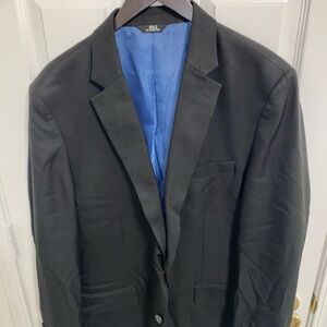 Haggar Black Blazer with Blue Lining